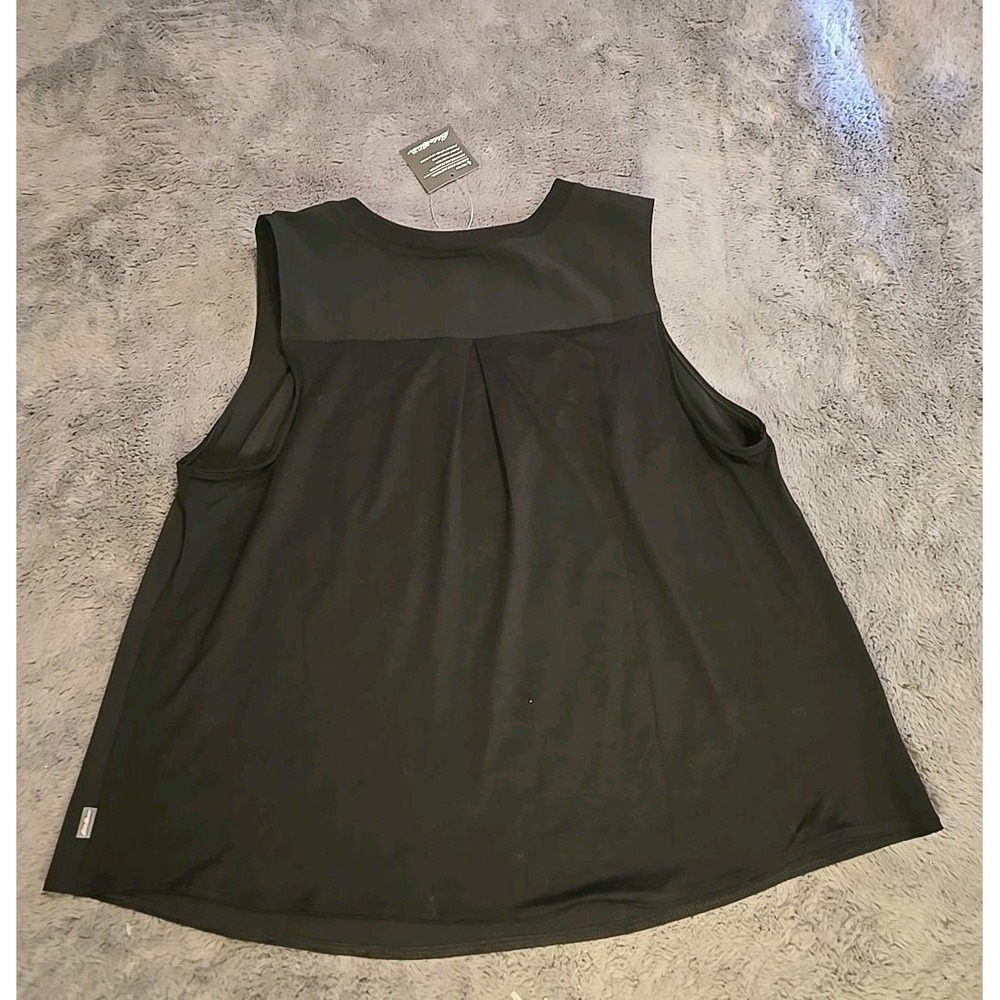Eddie Bauer Women's XL Departure Lite Rib Tri Tank Top NWT Black Travel Shirt - Picture 2 of 14